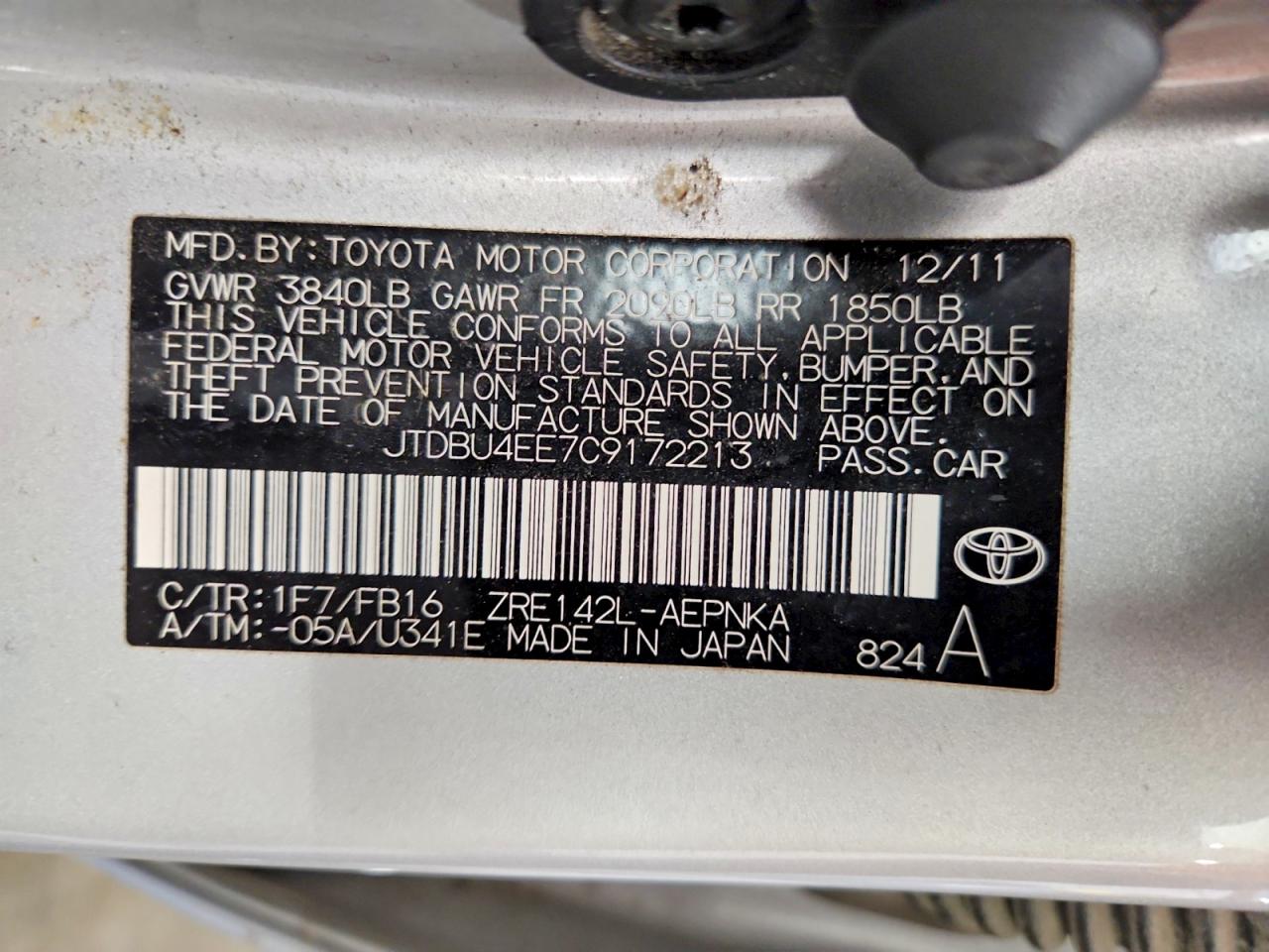 2012 TOYOTA COROLLA LE photo 23