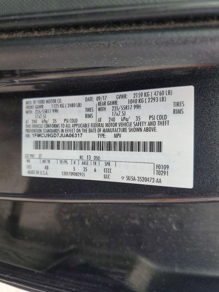2018 FORD ESCAPE SE photo 27