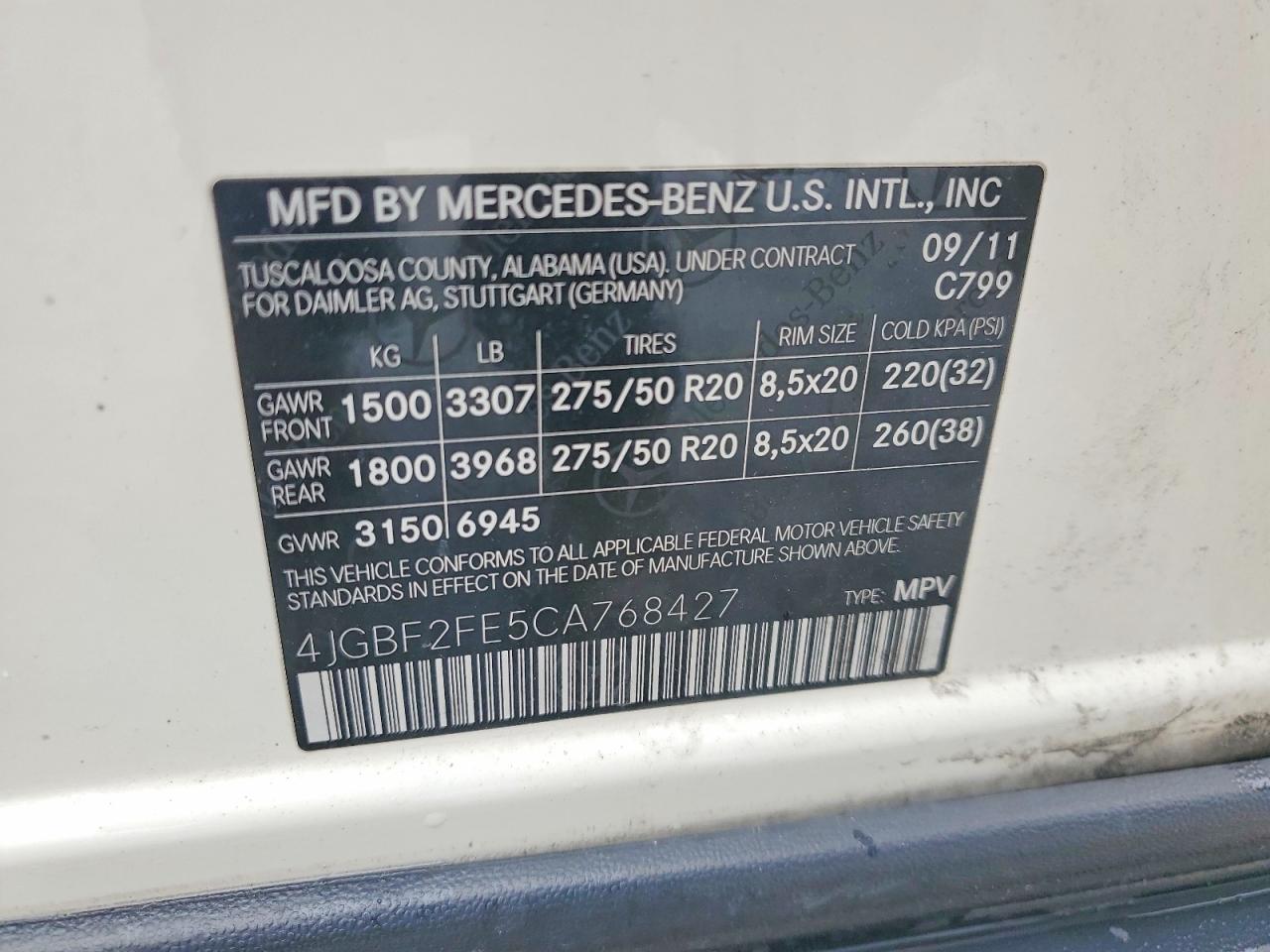 2012 MERCEDES-BENZ GL 350 BLUETEC photo 37