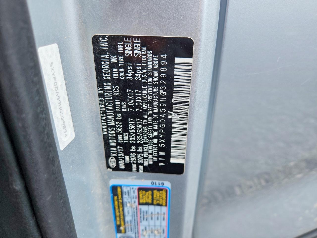 2017 KIA SORENTO LX V6 photo 23