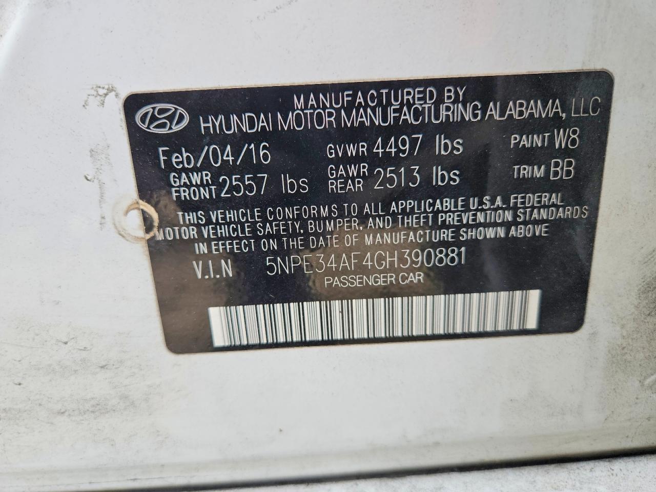2016 HYUNDAI SONATA LIMITED photo 23