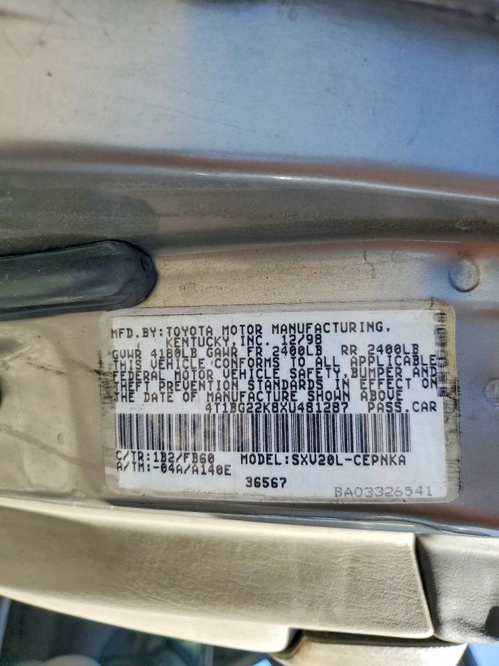1999 TOYOTA CAMRY LE photo 34