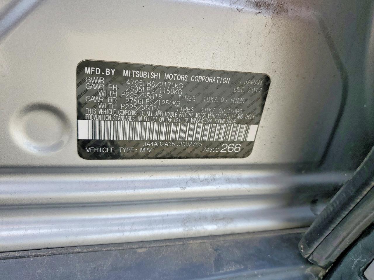 2018 MITSUBISHI OUTLANDER ES photo 37