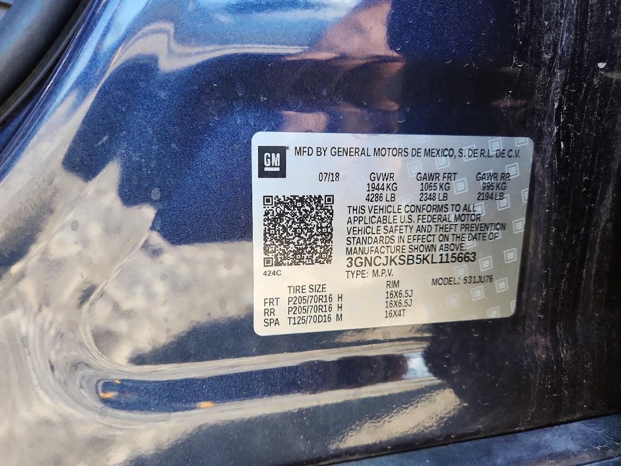 2019 CHEVROLET TRAX LS photo 27