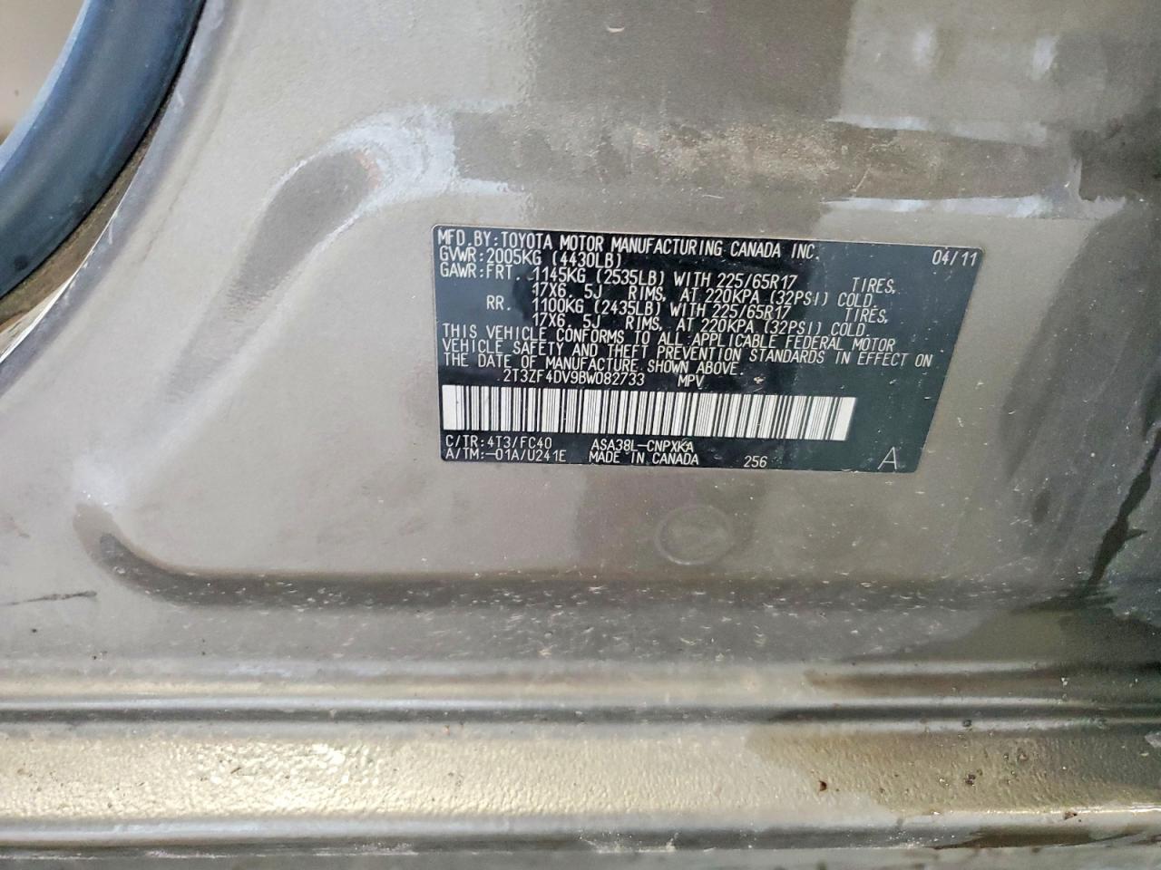 2011 TOYOTA RAV4 BASE photo 37