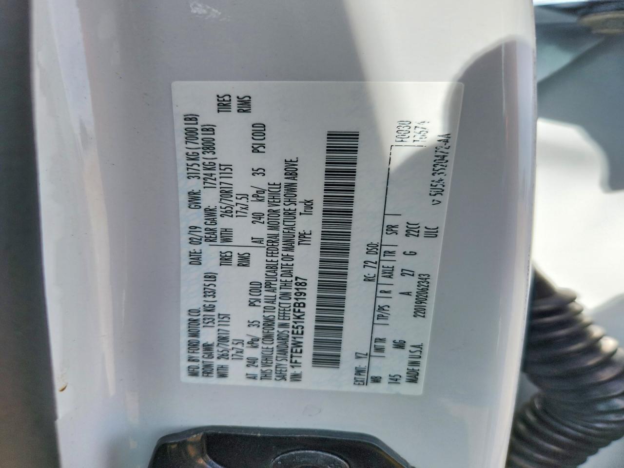 2019 FORD F150 SUPERCREW photo 23