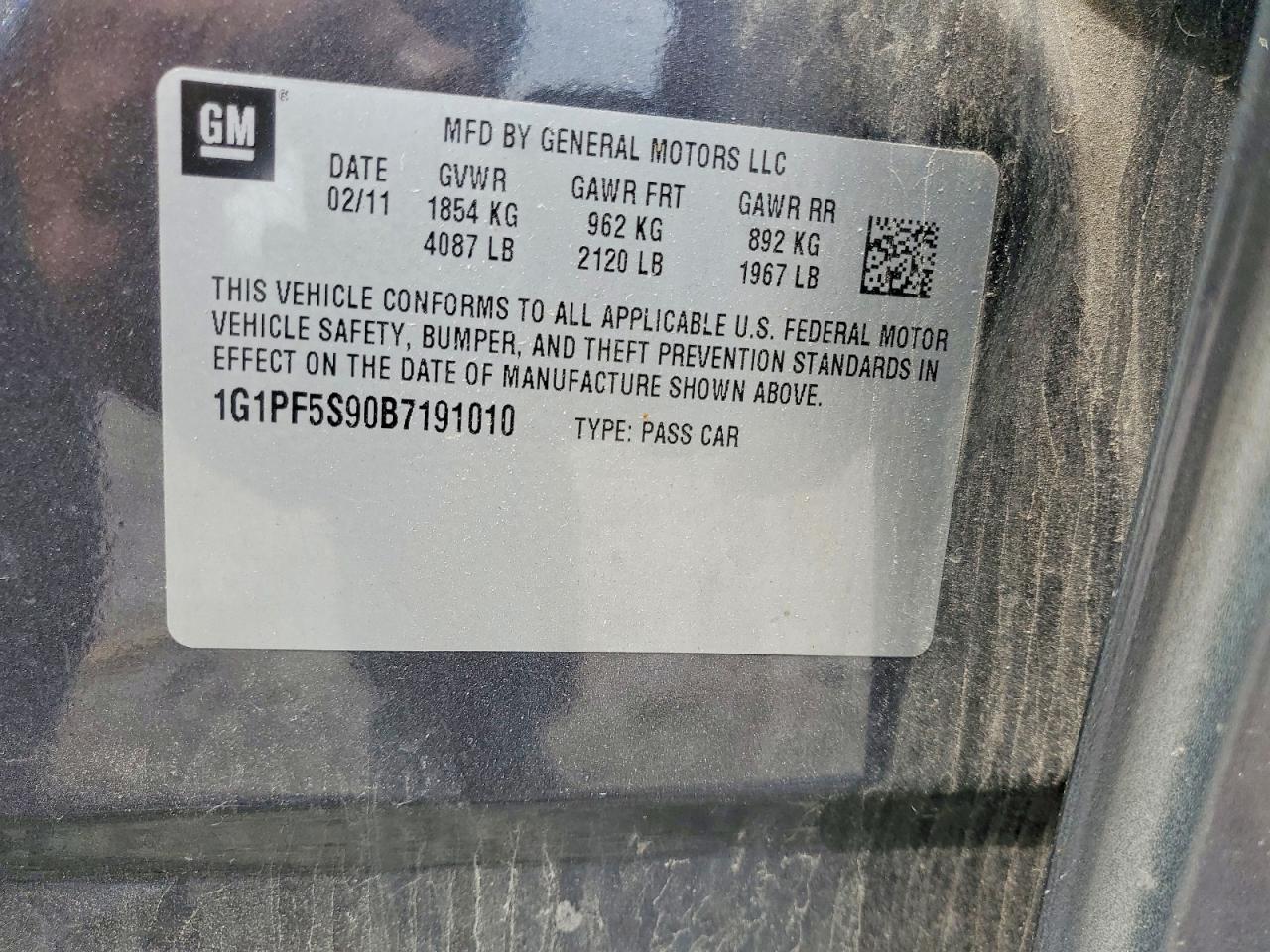 2011 CHEVROLET CRUZE LT photo 12