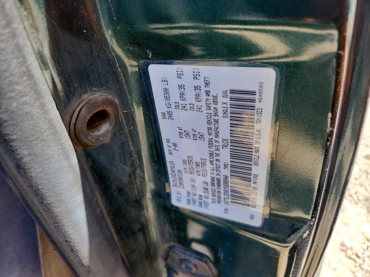 2000 DODGE DAKOTA photo 23