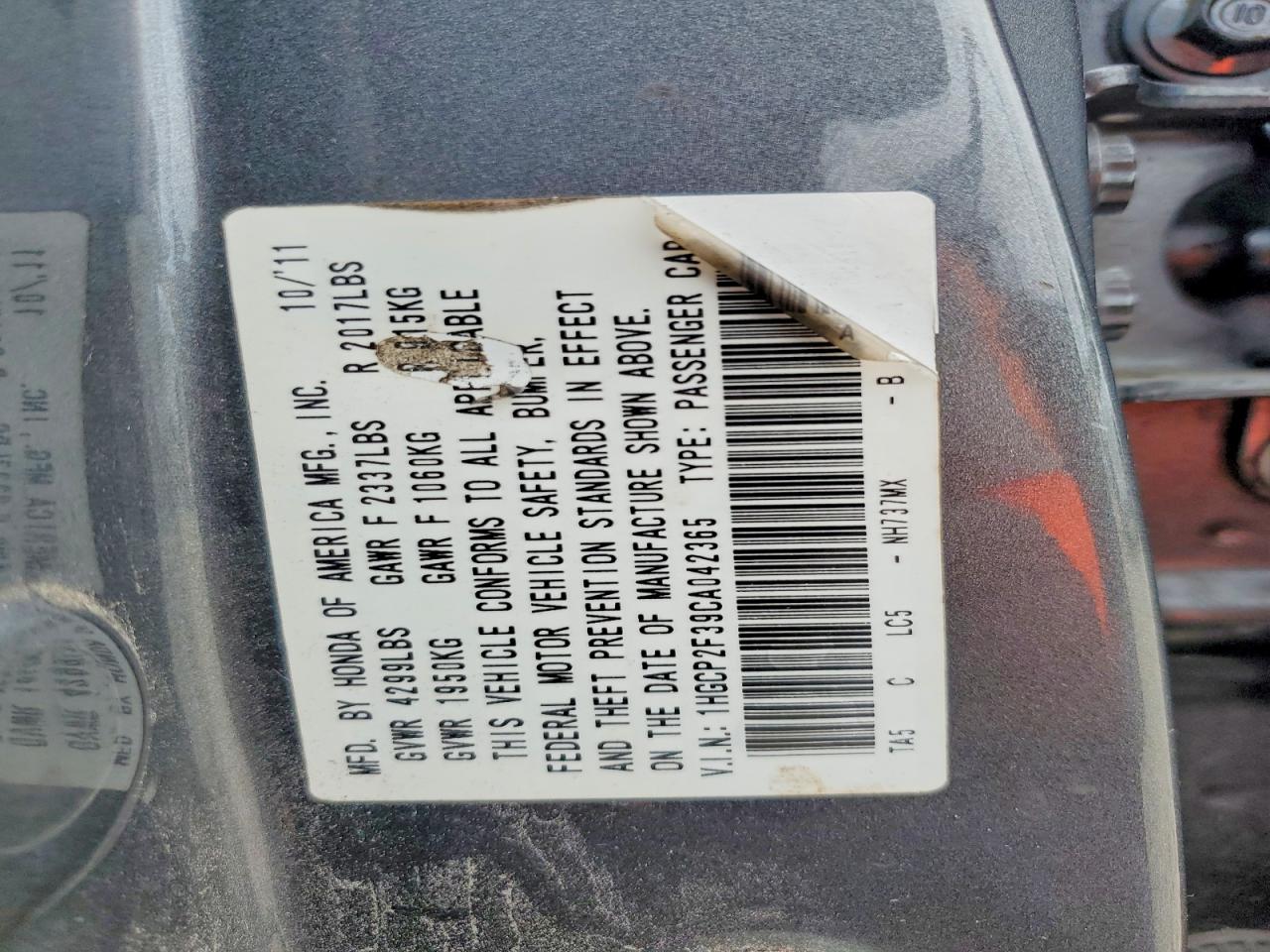 2012 HONDA ACCORD LX photo 23