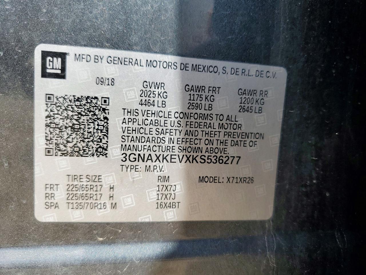 2019 CHEVROLET EQUINOX LT photo 23