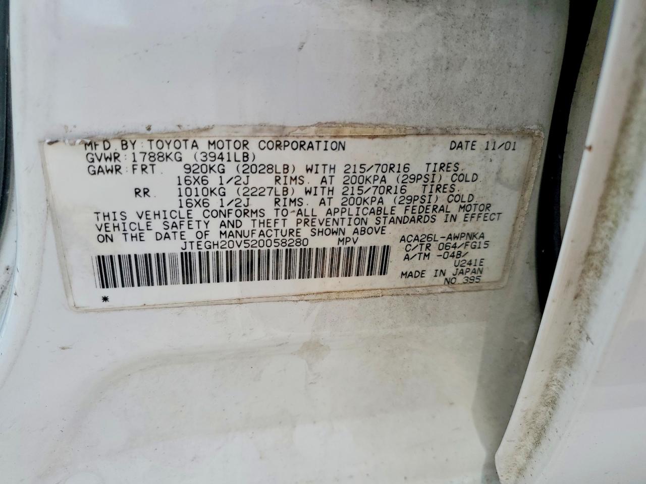 2002 TOYOTA RAV4 BASE photo 37