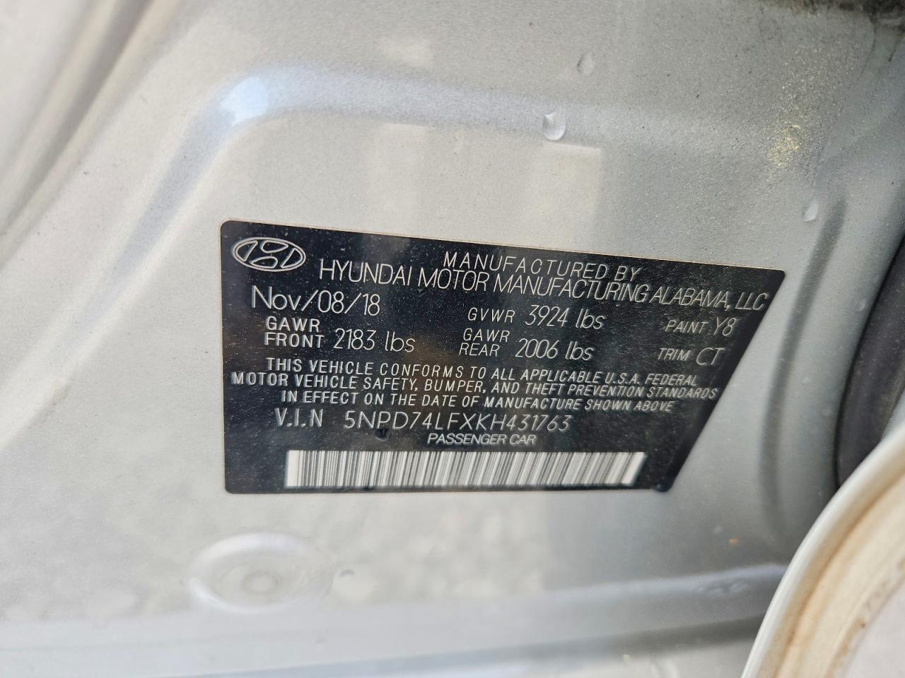 2019 HYUNDAI ELANTRA SE photo 34