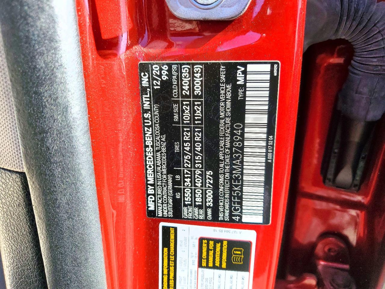2021 MERCEDES-BENZ GLS 450 4MATIC photo 37