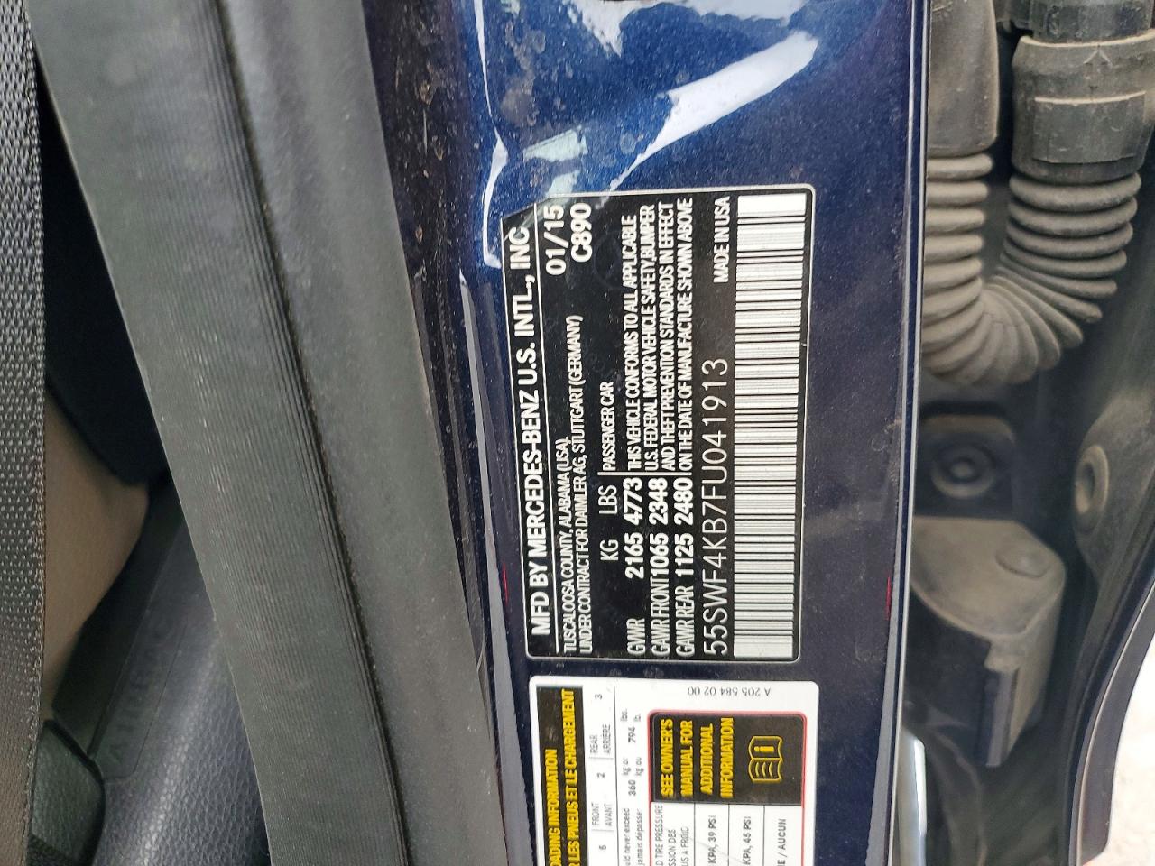 2015 MERCEDES-BENZ C 300 4MATIC photo 34