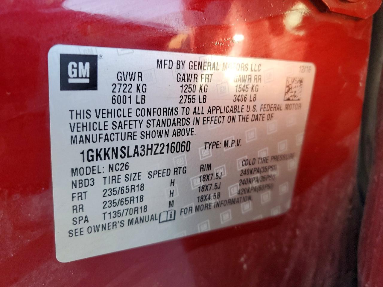 2017 GMC ACADIA SLE photo 23