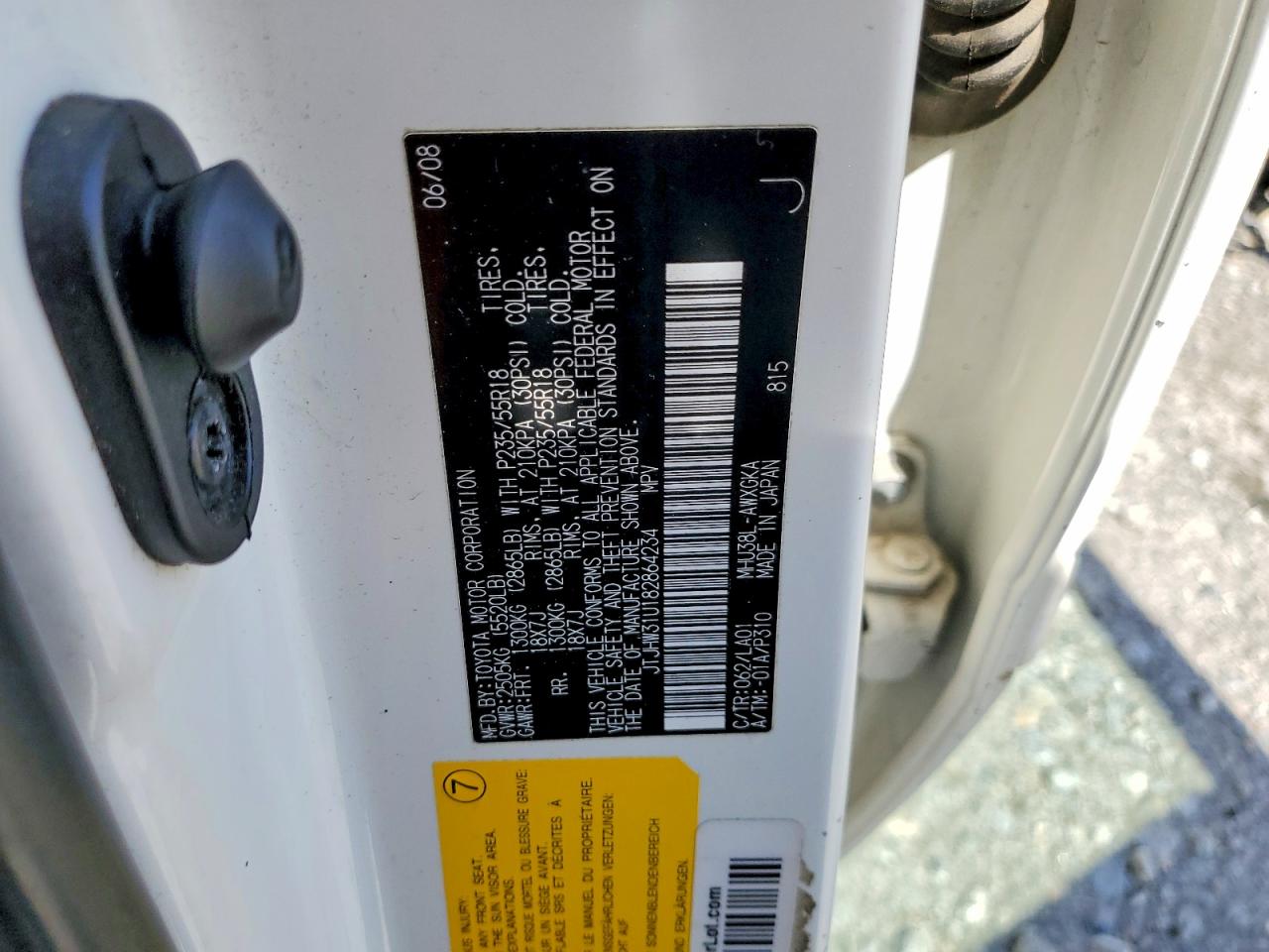 2008 LEXUS RX 400H photo 13