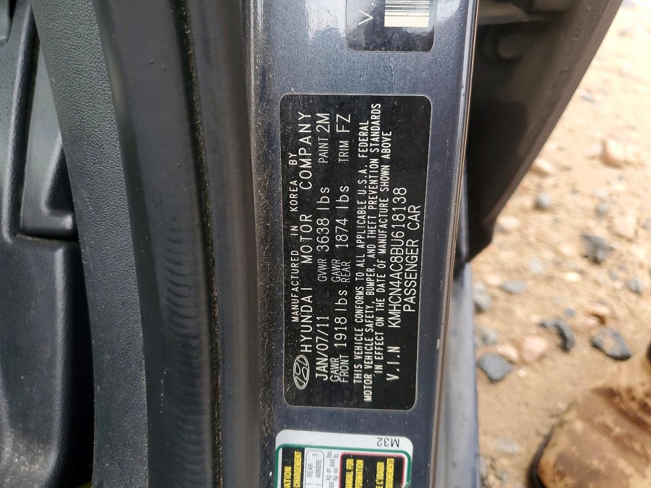 2011 HYUNDAI ACCENT GLS photo 23