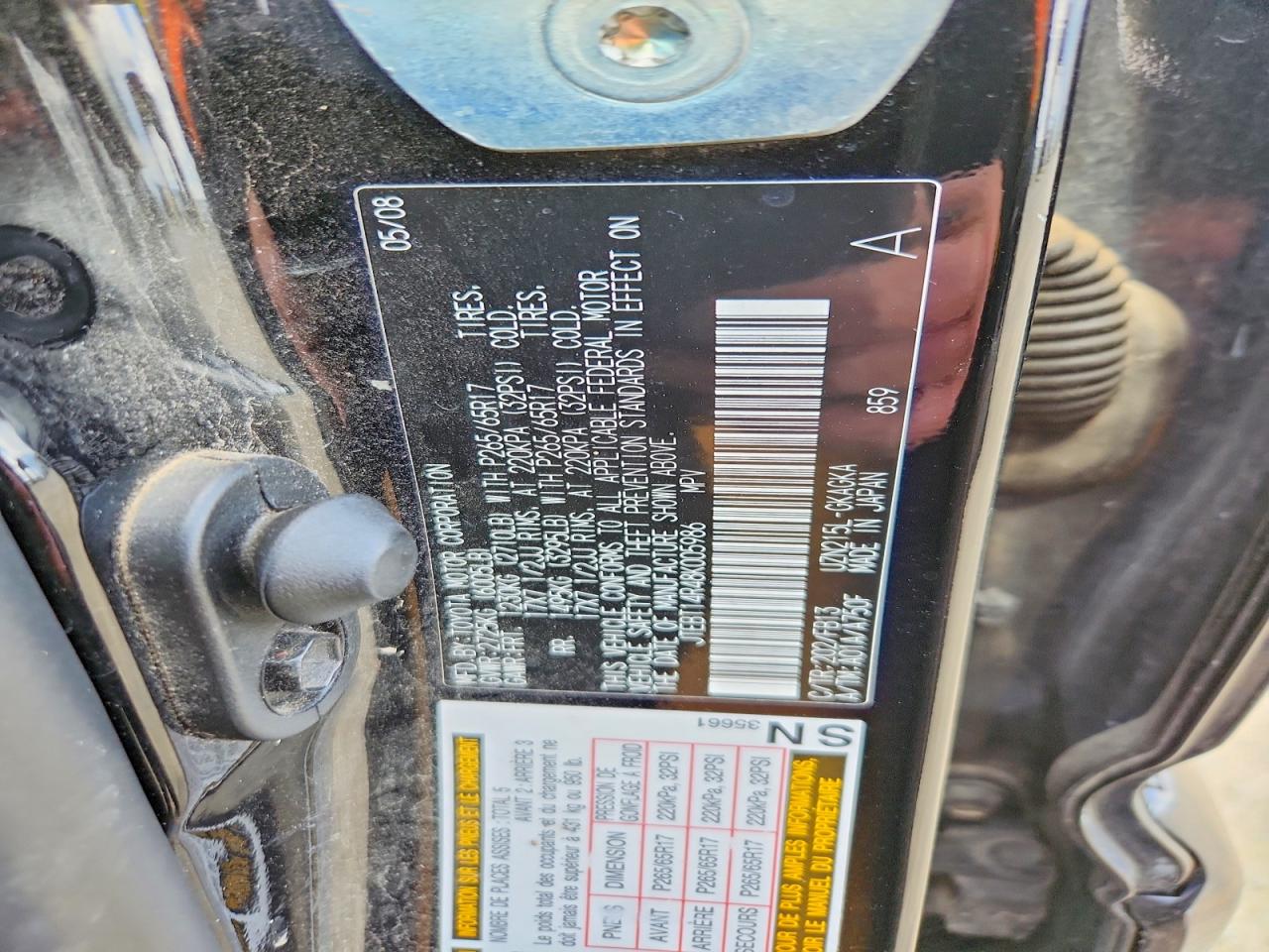 2008 TOYOTA 4RUNNER SPORT EDITION photo 34
