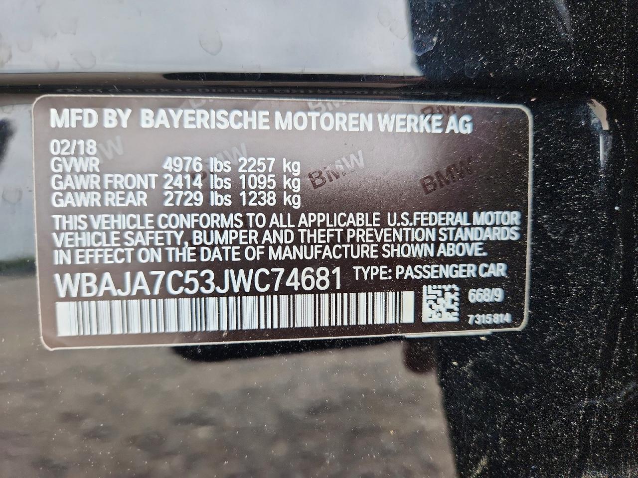 2018 BMW 530 XI photo 23
