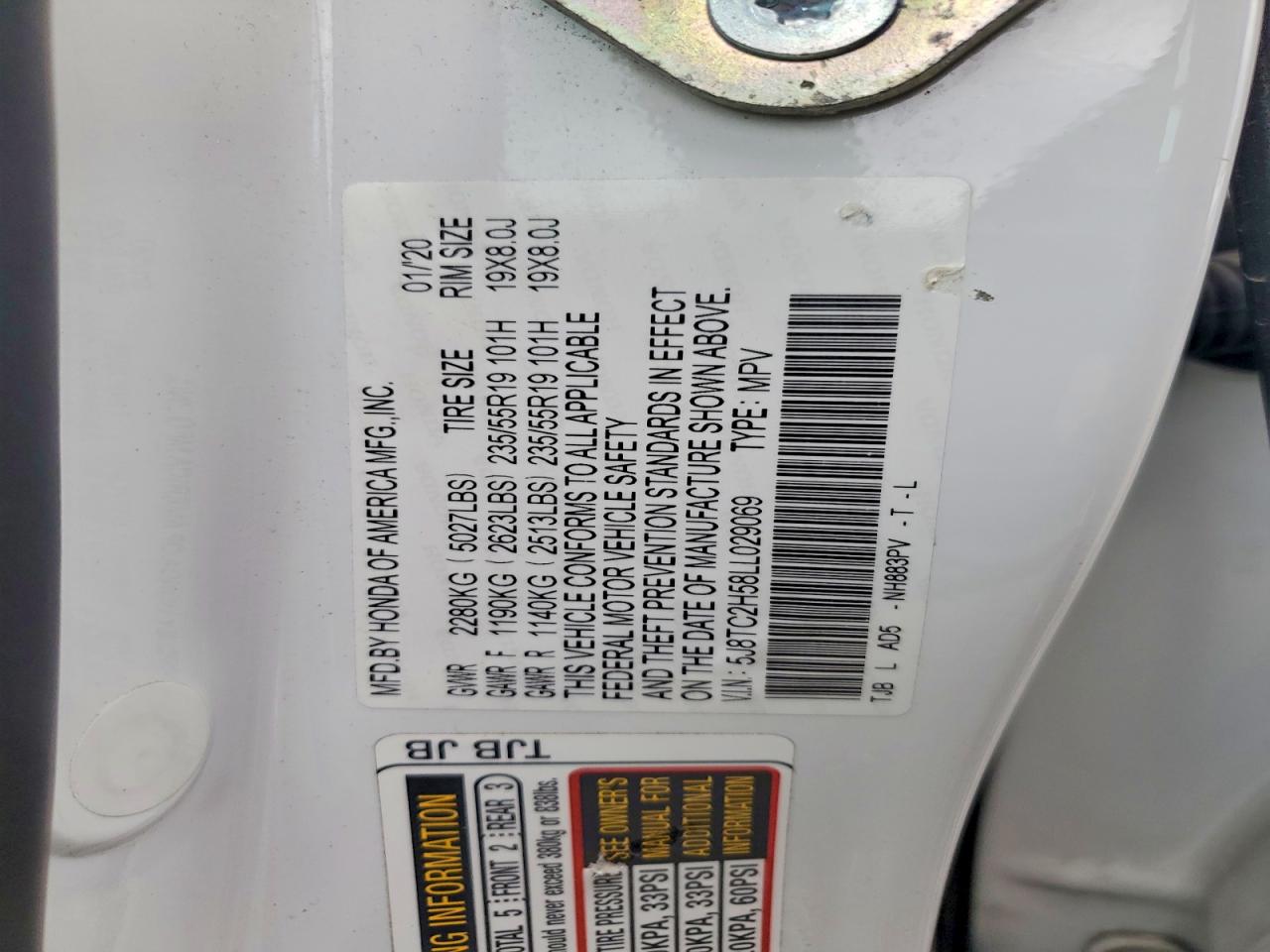 2020 ACURA RDX TECHNOLOGY photo 27