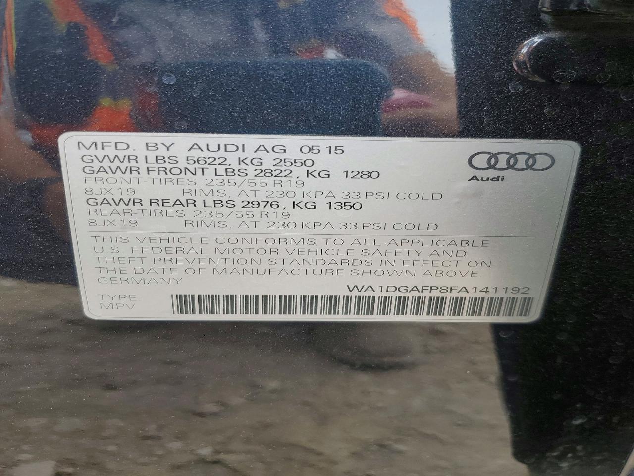 2015 AUDI Q5 PREMIUM PLUS photo 37