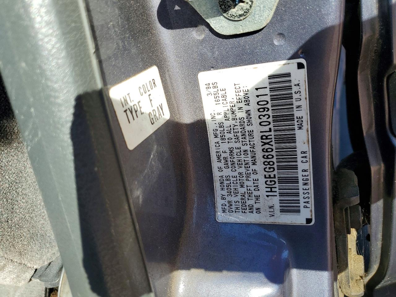 1994 HONDA CIVIC LX photo 23