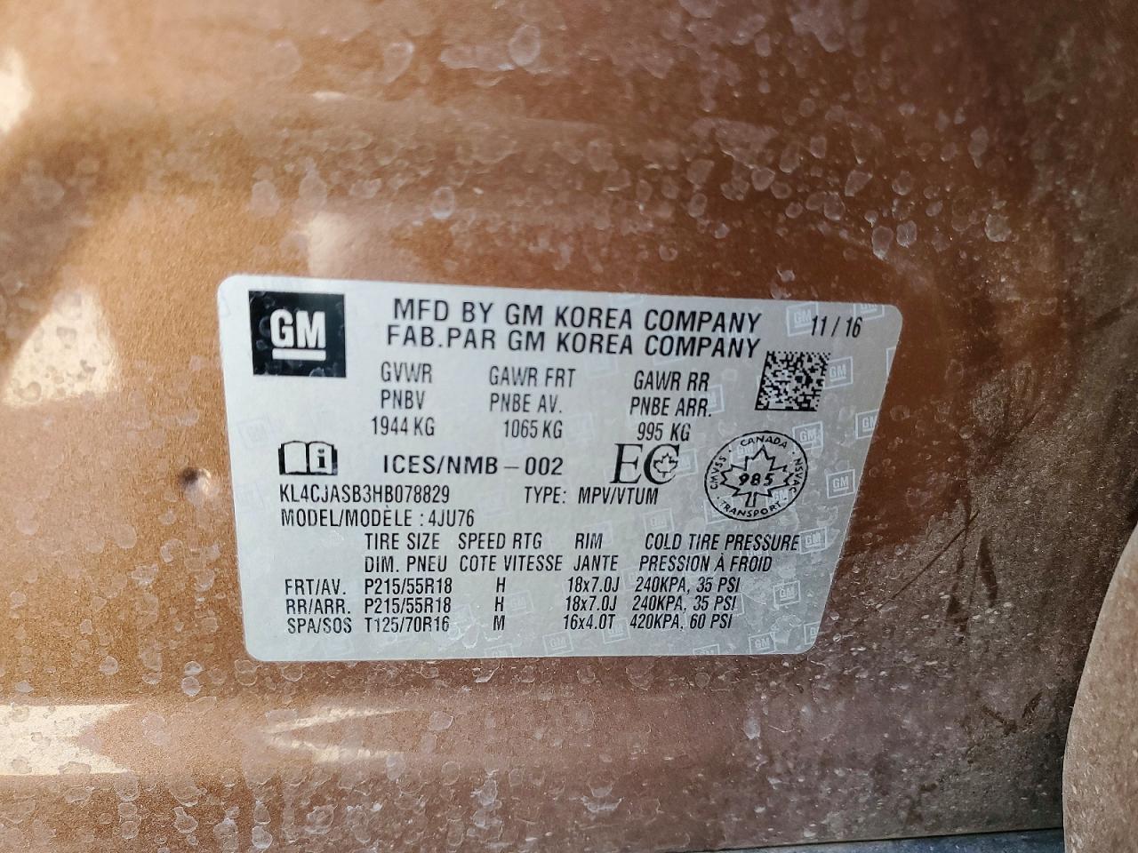 2017 BUICK ENCORE PREFERRED photo 25