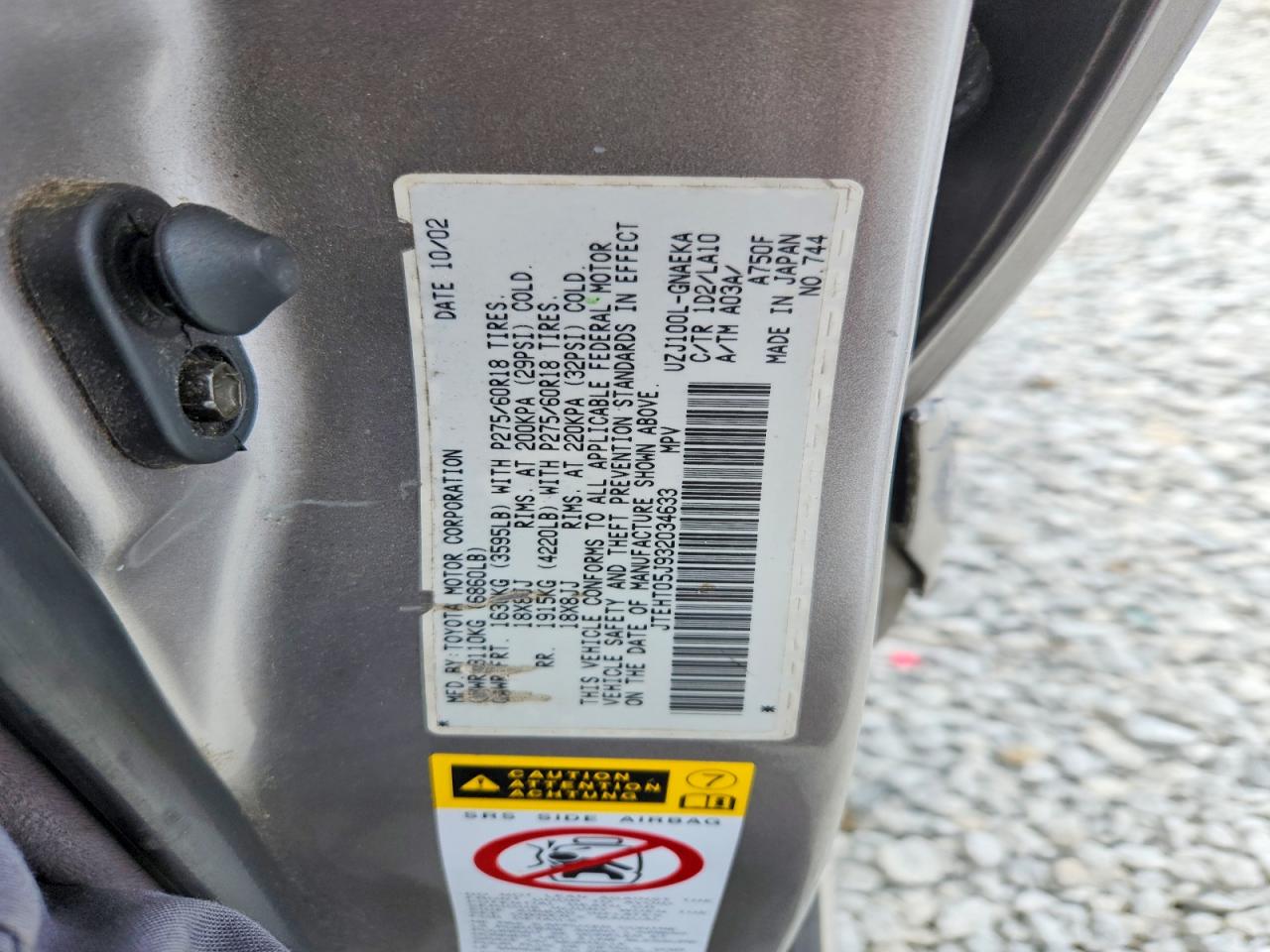 2003 TOYOTA LAND CRUISER BASE photo 23