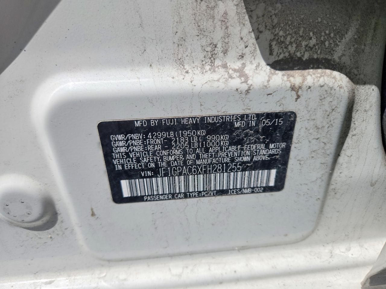 2015 SUBARU IMPREZA PREMIUM photo 12