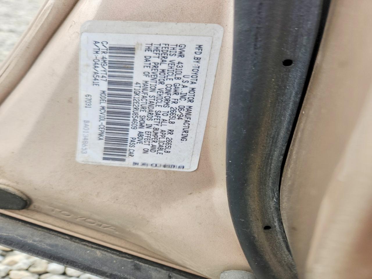 1994 TOYOTA CAMRY LE photo 12