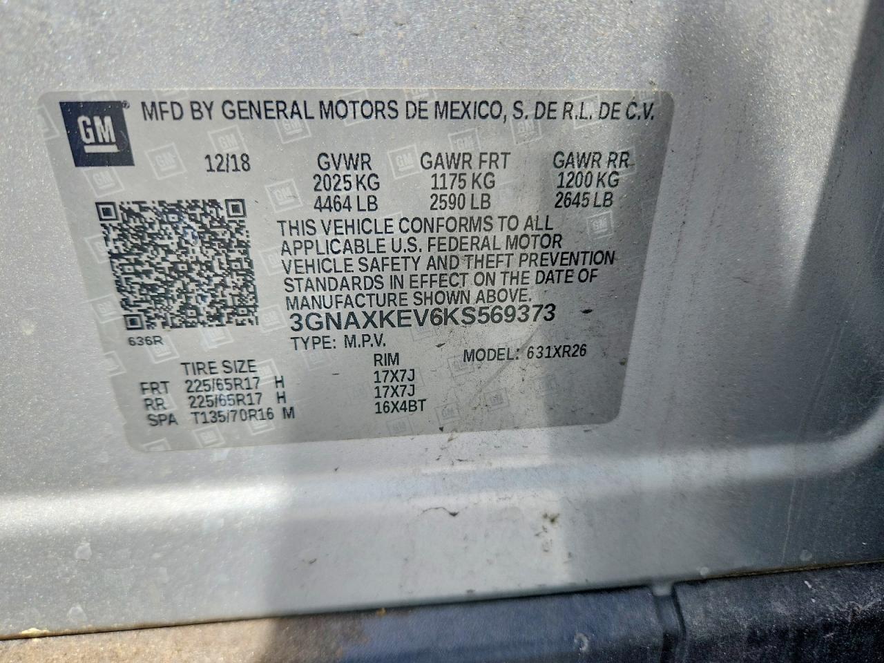 2019 CHEVROLET EQUINOX LT photo 25