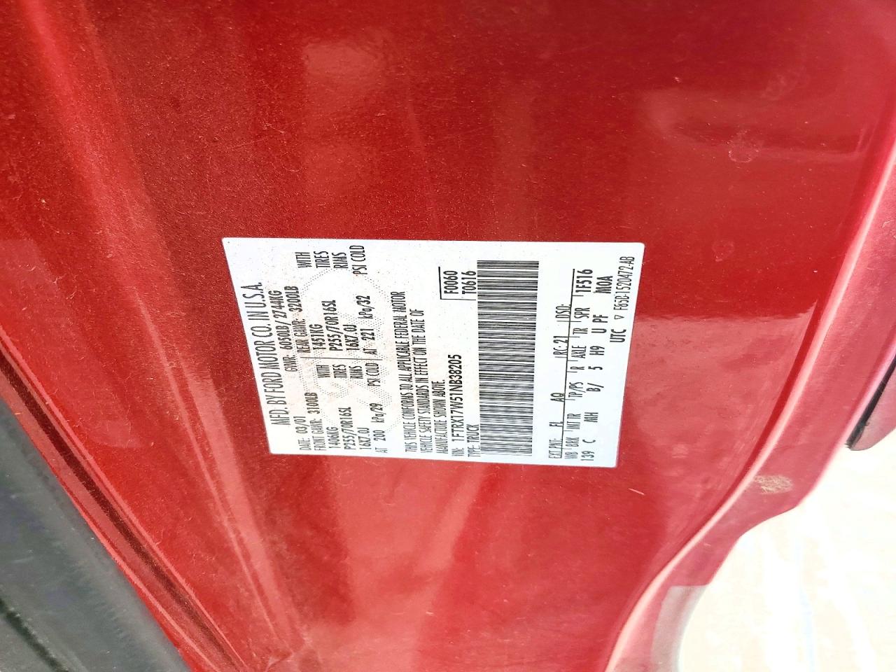 2001 FORD F150 photo 12