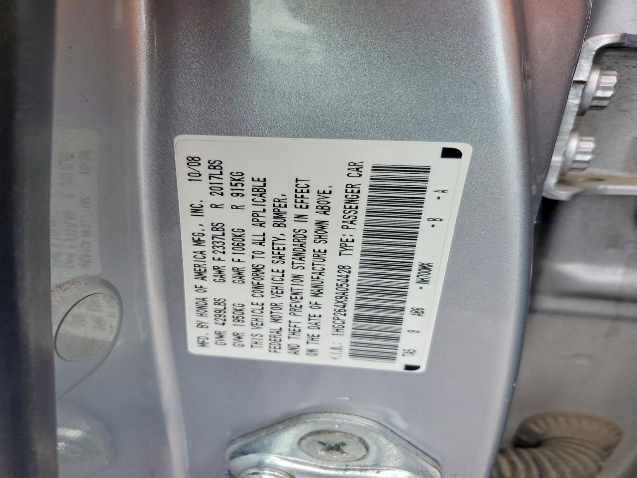 2009 HONDA ACCORD LXP photo 34