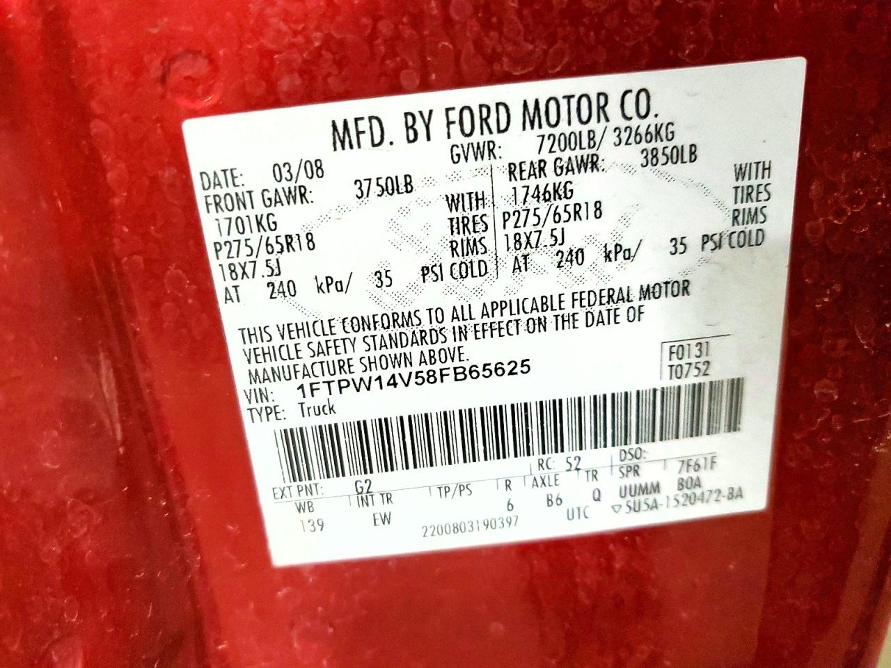 2008 FORD F150 SUPERCREW photo 23