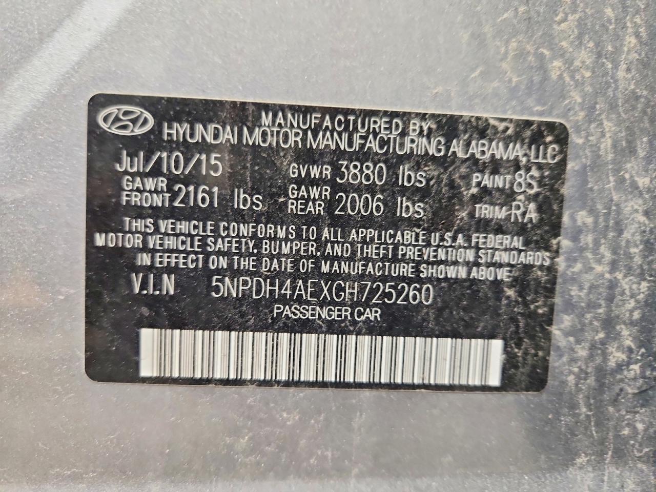 2016 HYUNDAI ELANTRA SE photo 23