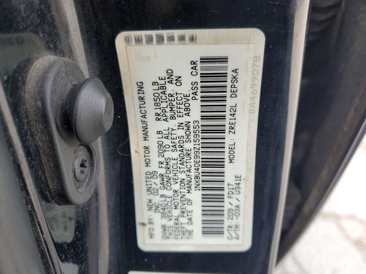 2009 TOYOTA COROLLA S photo 23