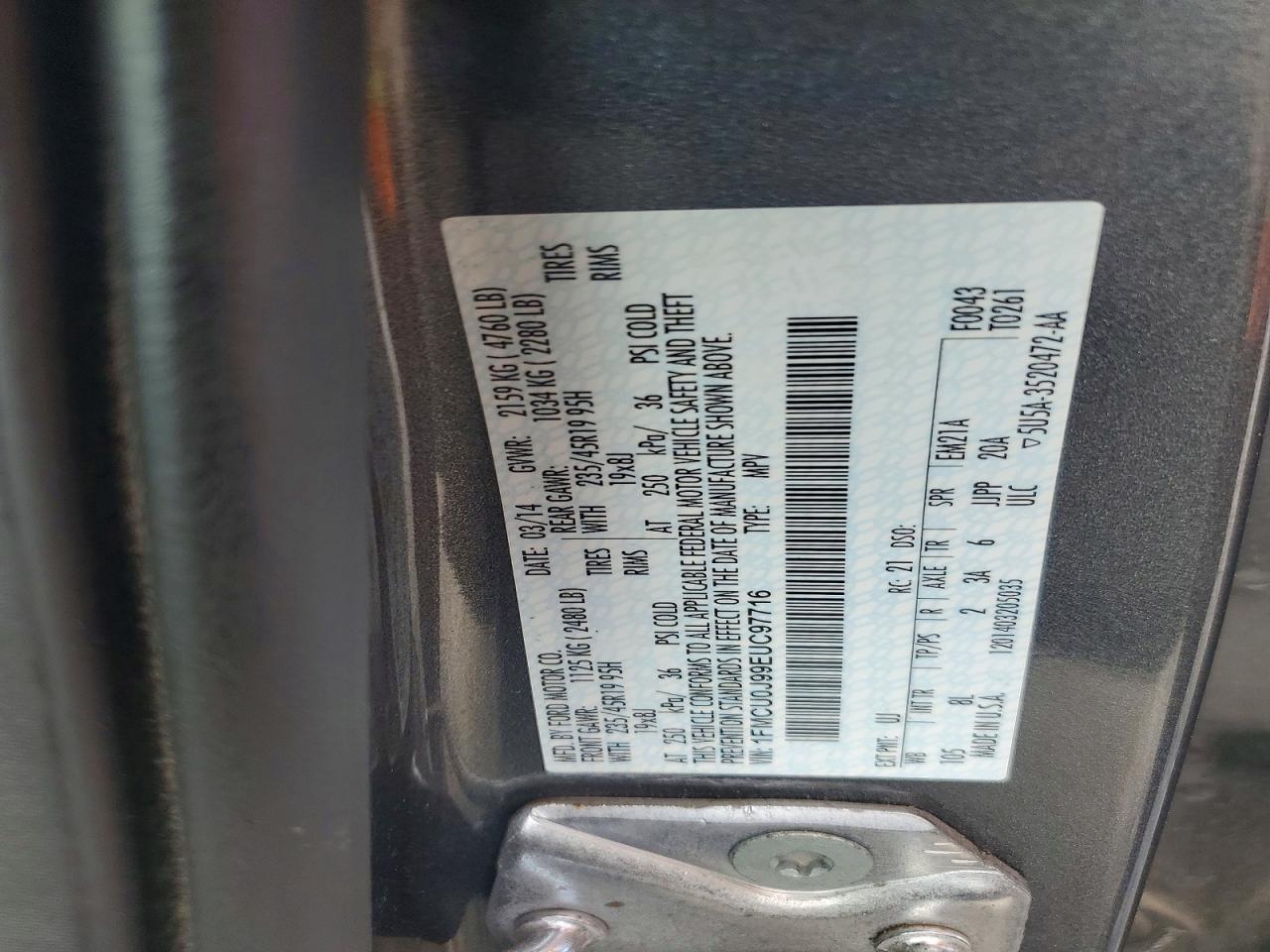 2014 FORD ESCAPE TITANIUM photo 23