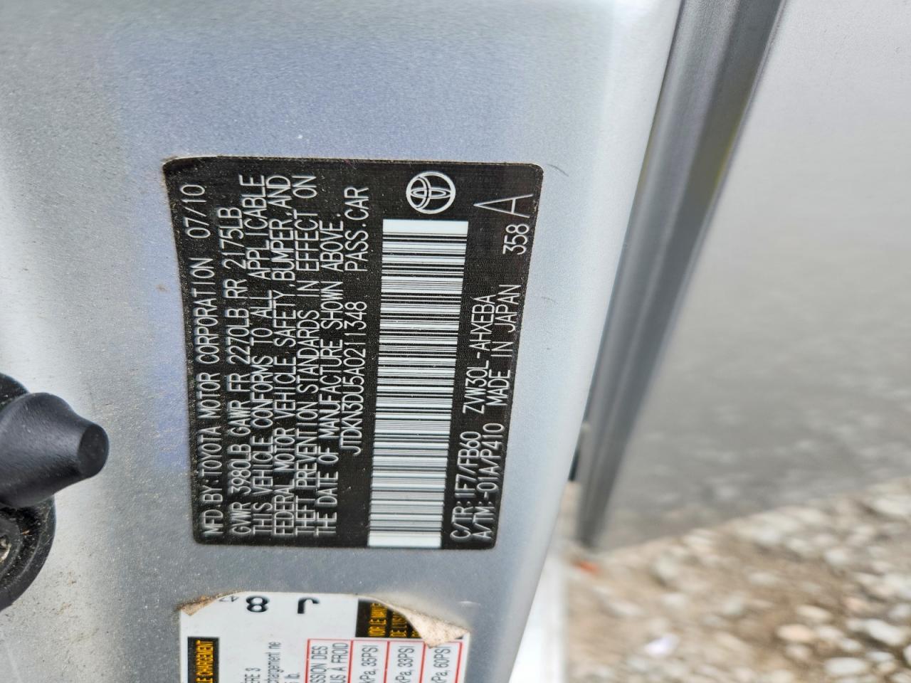 2010 TOYOTA PRIUS II photo 37