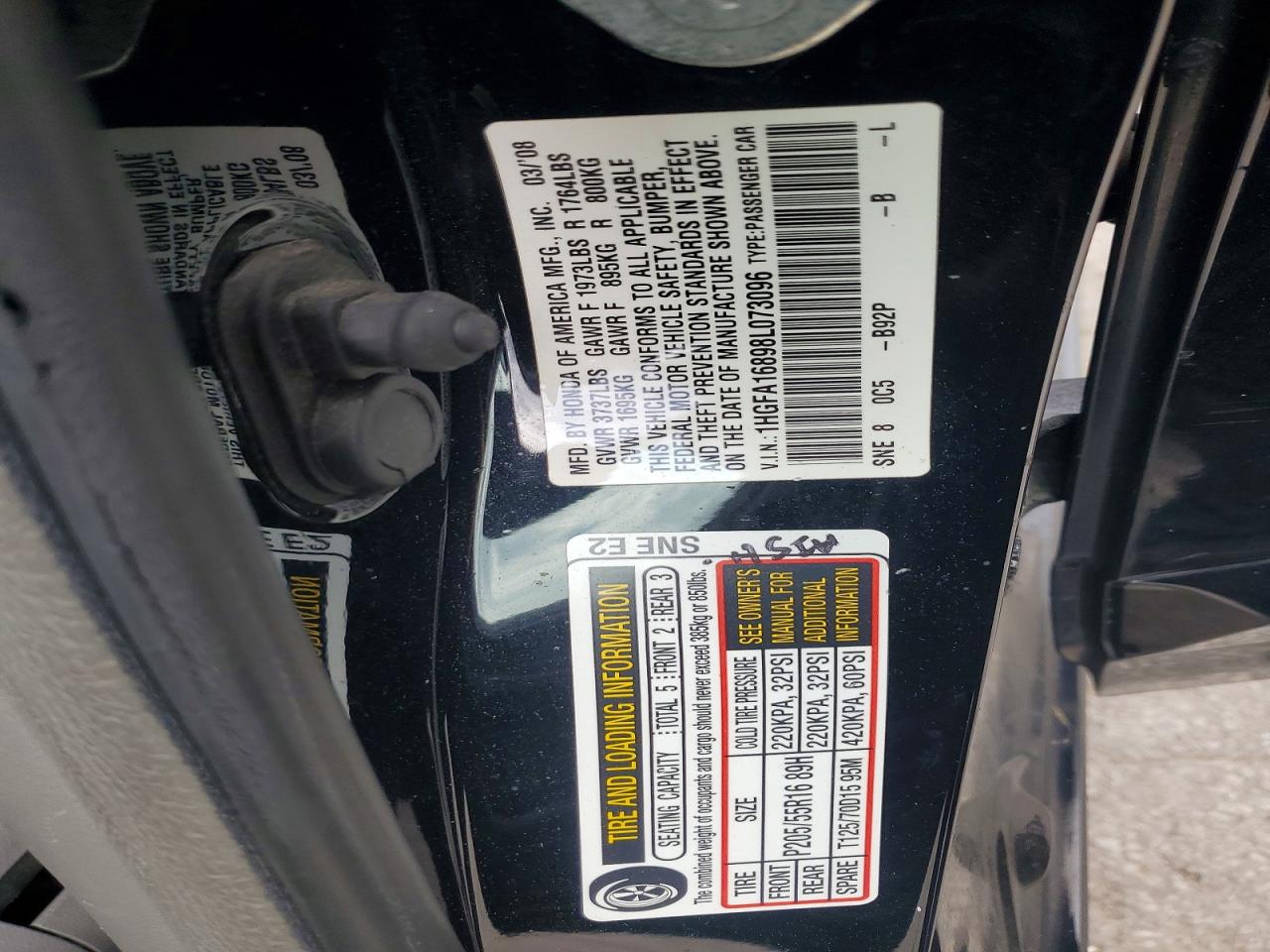 2008 HONDA CIVIC EX photo 23