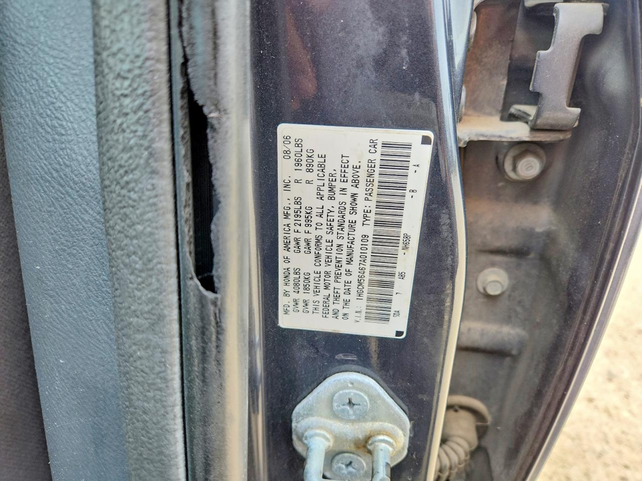 2007 HONDA ACCORD photo 34