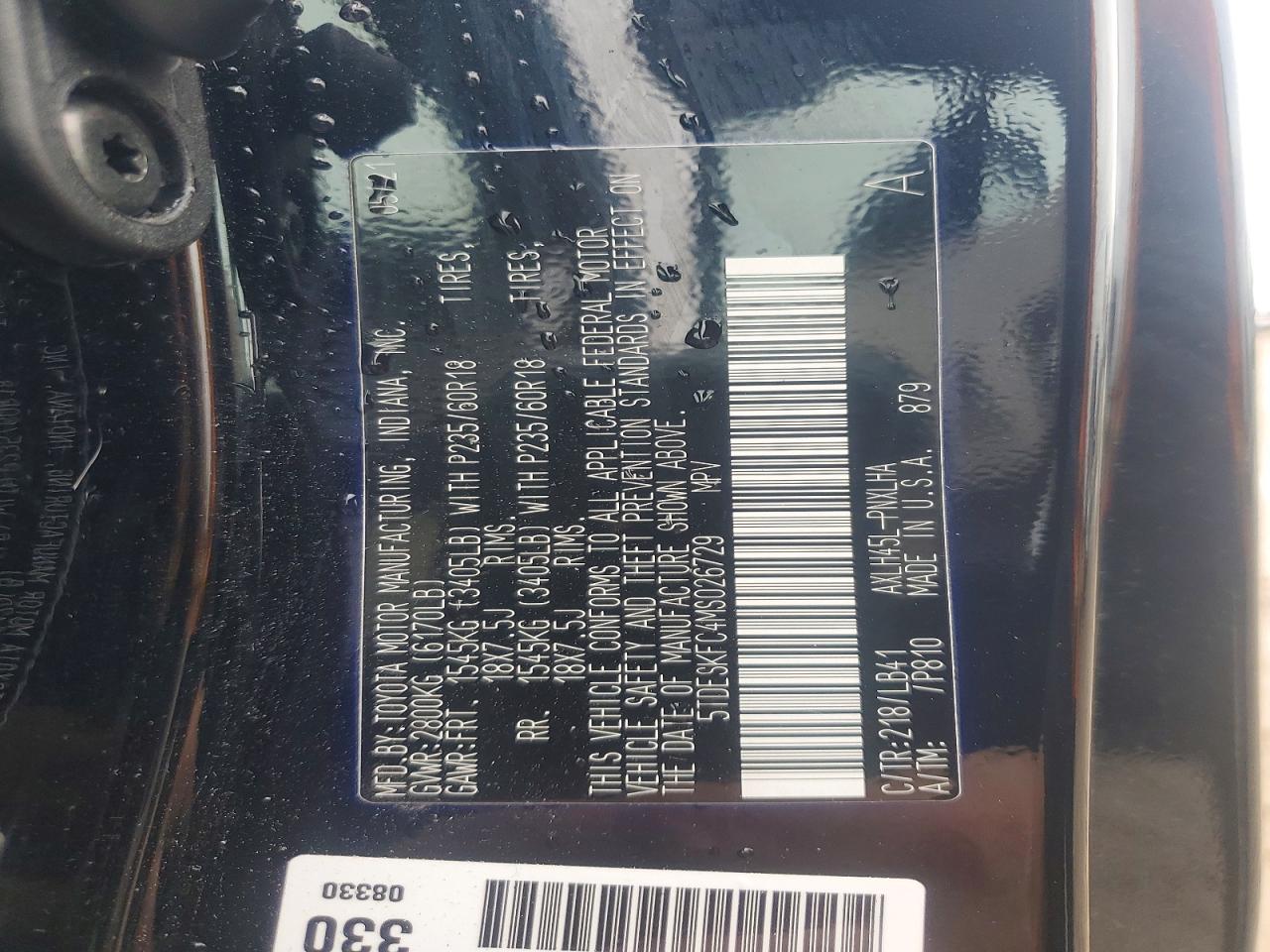 2021 TOYOTA SIENNA PLATINUM 7-PASSENGER photo 27