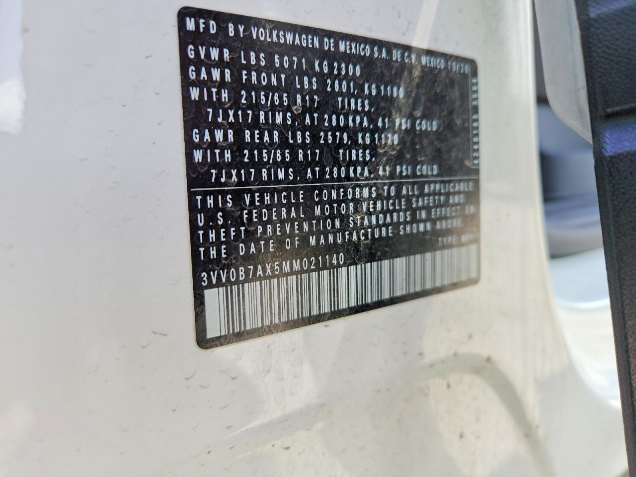 2021 VOLKSWAGEN TIGUAN S photo 25