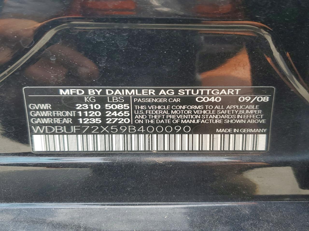 2009 MERCEDES-BENZ E 550 photo 23