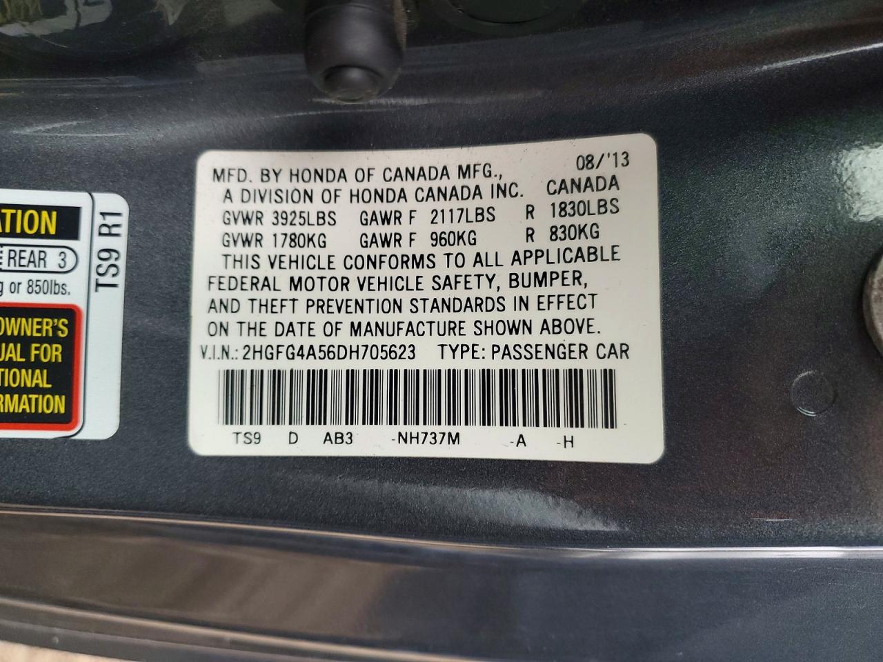 2013 HONDA CIVIC SI photo 34