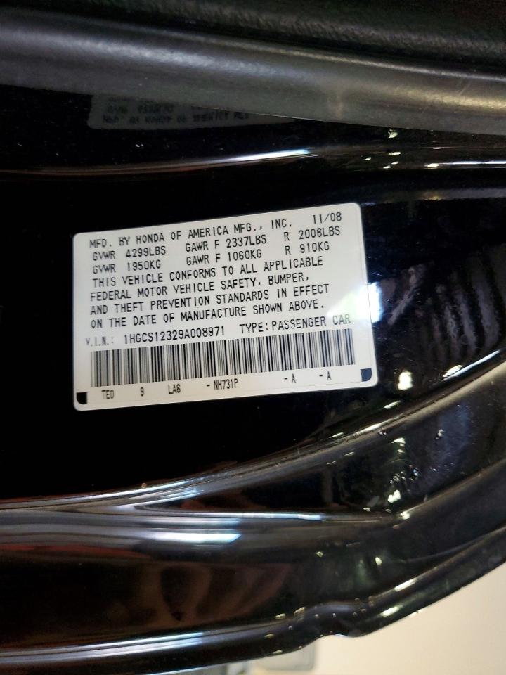 2009 HONDA ACCORD LX photo 37