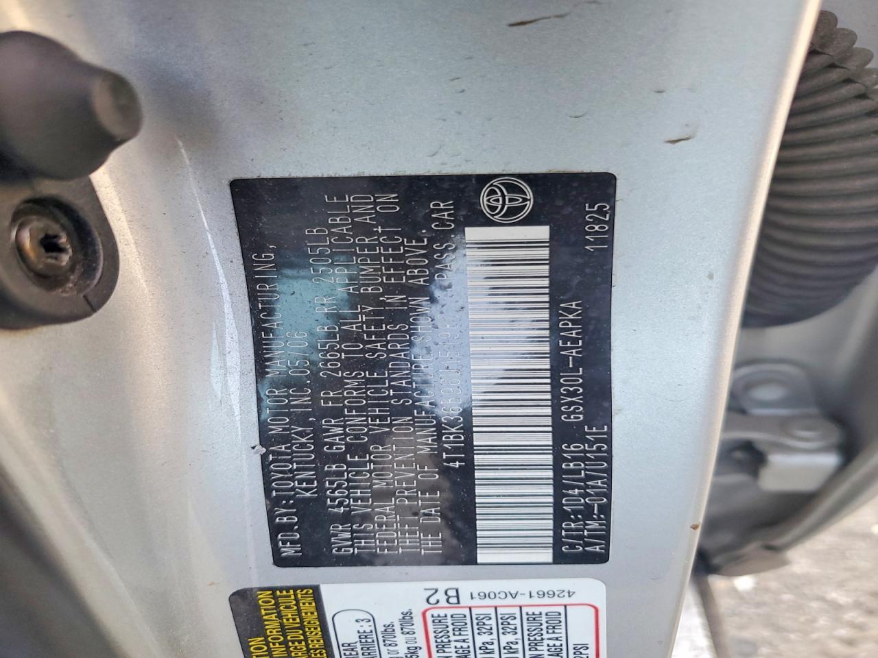 2006 TOYOTA AVALON LIMITED photo 34