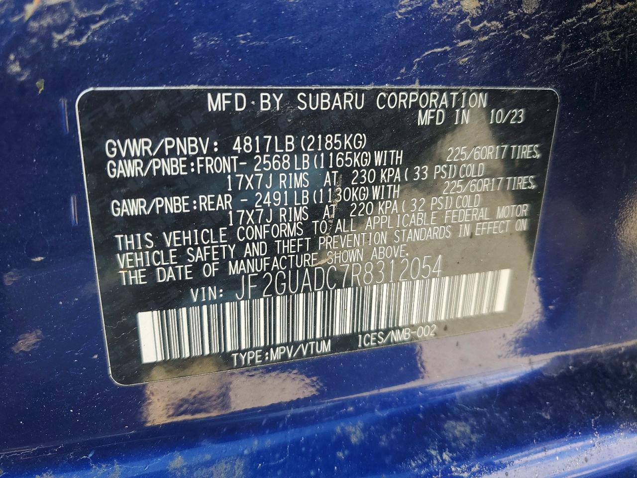 2024 SUBARU CROSSTREK PREMIUM photo 23