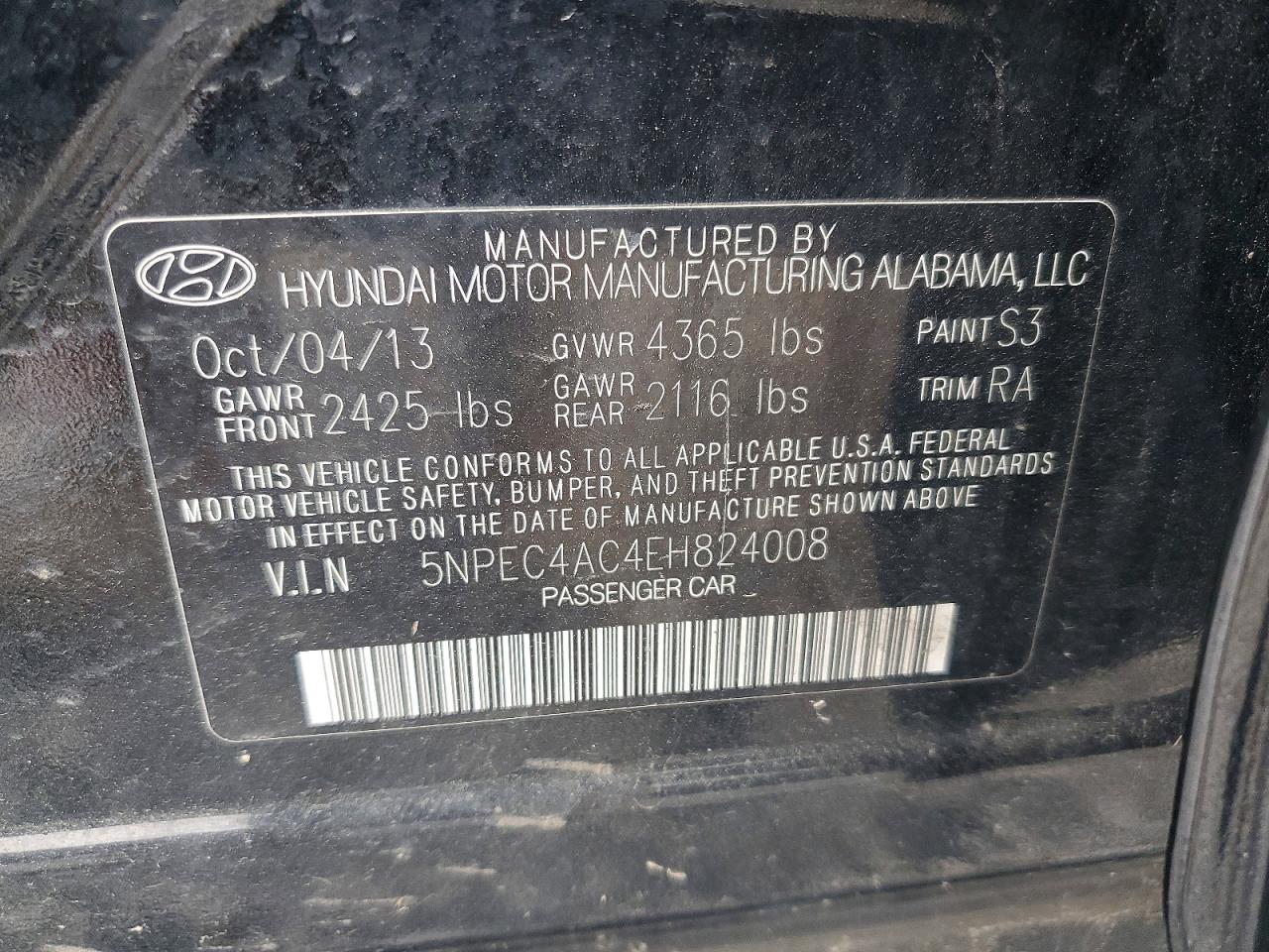 2014 HYUNDAI SONATA LIMITED photo 12