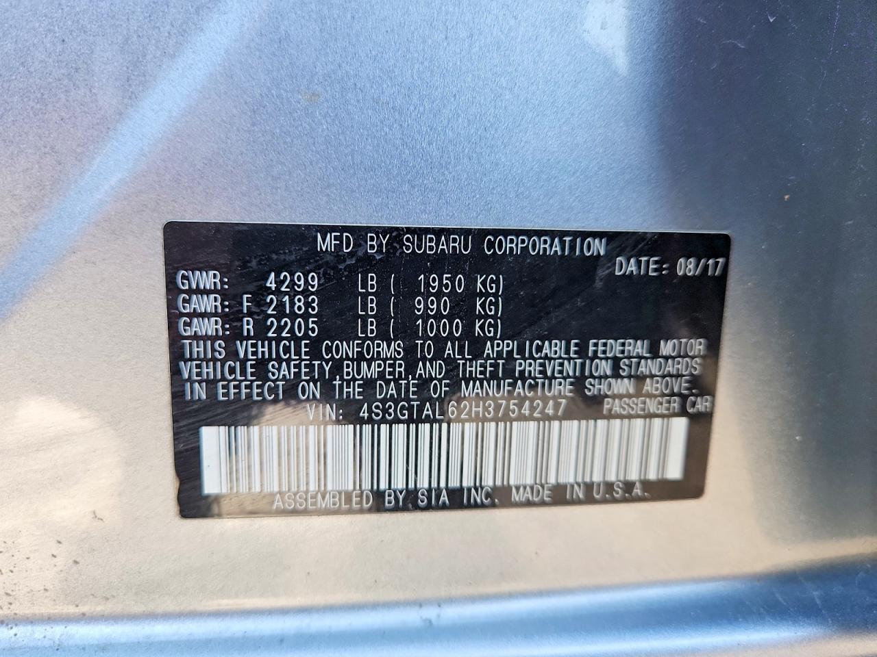 2017 SUBARU IMPREZA SPORT photo 12