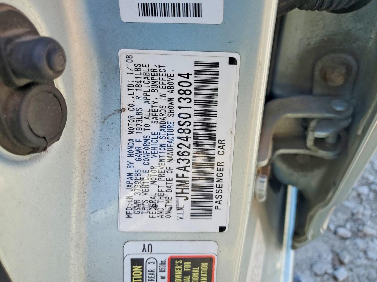 2008 HONDA CIVIC HYBRID photo 23